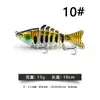 Cebo Señuelo Multi-Sección Señuelo de Pesca 15G/10Cm Señuelo Minnow Cebo Duro Pesca en Mar Señuelo de Pez Artificial Equipo de Pesca