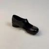 Zapatos Mary Jane rojos de cuero suave estilo retro francés, temperamento moderno, versátiles con faldas, zapatos de una sola tira, tacón grueso