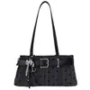 Bolso de mano nuevo para mujer 2026, bolso de hombro para el trabajo, bolso de nicho estilo coreano, bolso versátil para el antebrazo, exquisito y moderno con lunares