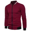 Cardigan Casual Esportivo Masculino Estilo Coreano 2023 com Zíper, Gola Cardigan, Cor Sólida, para Jovens e Homens