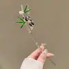 Nueva Horquilla de Bambú Colgante Estilo Chino Panda, Accesorio Versátil para el Cabello Estilo Antiguo Hanfu con un Diseño Animal de Nicho