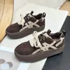 Zapatillas de entrenamiento alemanas de suela gruesa, que aumentan la altura, retro, versátiles para mujer, nueva colección primavera/otoño 2026, zapatillas deportivas casual populares