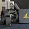En stock volumen de caminata al por mayor caja de regalo canguro cinturón de hebilla automática para hombre negocio súper entidad corriendo Jianghu cinturón generación