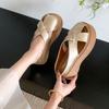 Sandalias de Moda con Plataforma para Aumentar la Altura para Mujer, Nuevos Mocasines Cerrados Estilo Birkenstock Verano 2025