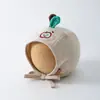 Touca de bebê para outono e inverno, protetor de moleira fofo, gorro com proteção para as orelhas, adequado para bebês meninos e meninas, touca fetal quente e à prova de vento