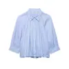 Comercio Exterior 2026 Primavera Nuevo Estilo Europeo y Americano Moda Femenina Casual Holgada Versátil Camisa de Manga Abullonada 4437006