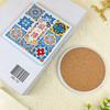 Yibo Coaster Cerámica Cultural y Creativa Absorbente de Agua Aislante Ladrillo Flor Antideslizante Corcho Diatomeas Barro Té Coaster Venta al por Mayor