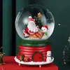 Casa de Biscoito de Natal Criativa Ornamento de Bola de Cristal Brilhante Papai Noel Bola de Vidro Decoração de Mesa Artesanato em Resina