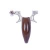 Aço inoxidável 304 ghost lock Phoenix 6 Geração 6 geração sândalo CNC chanfro ébano deserto ferro liso fabricante de estilingue de couro