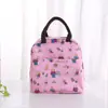 Lecai Bolsa de Almoço Térmica de Alumínio Espessa para Piquenique ao Ar Livre Bolsa de Arroz para Almoço de Estudante Nova Bolsa Térmica de Grou Vermelho