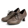 Nuevos Zapatos Romanos de Tacón Alto con Cordones Florales de Encaje Estilo Europeo y Americano para Mujer, Tallas 32-50