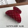 Pinza para el pelo de acetato estilo francés con lunares dulces, fresco y sofisticado, accesorio de moda para el cabello para niñas