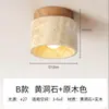 Luminária de teto para corredor estilo wabi-sabi retro terazzo iluminação estilo meados do século B&B corredor entrada varanda luz madeira ferro