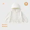 Ropa de Protección Solar de Algodón Puro para Clase Infantil, Chaqueta de Bebé Delgada de Verano, Camisa Transpirable para Aire Acondicionado, Top de Ropa de Protección Solar para Bebé