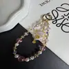 Nuevo tejido de brocado Song estilo chino colgante de gato de la suerte cadena para teléfono móvil accesorio de bolso con cuentas de cristal venta al por mayor