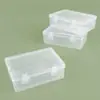 Caja de Embalaje de Plástico Transparente Caja de PP Rectangular Alta con Doble Cierre Tapa abatible Caja de Almacenamiento para Herramientas de Ferretería y Piezas Pequeñas