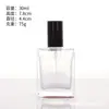 Botellas dispensadoras de vidrio para perfume en stock 30ml 50ml 100ml botellas de perfume botellas rociadoras cosméticas empaques para cuidado de la piel