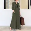 Nuevo vestido camisa casual simple elegante con solapa de punto transfronterizo