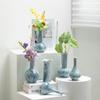 Shumen Lujo Ligero Mármol Cerámica de Alta Gama Decorativo Flores Secas Florero Sala de Estar Adornos Florales Adornos Florales