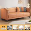 Sofá de Tela Minimalista Nórdico para Apartamentos Pequeños, de Dos Plazas para Habitaciones de Alquiler, Apartamentos de Dormitorio, Modelo Simple de Tres Plazas de Moda