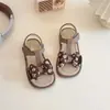 Sandalias para Niña 2025 Verano Estilo Coreano Zapatos de Playa Suaves para Niña Moda Versátiles con Lazo Sandalias de Princesa Tendencia
