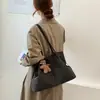 Bolso Cuadros de Lana Simple para Mujer Otoño Invierno Estilo Casual Perezoso Bolso de Hombro Único Bolso Tote de Gran Capacidad para el Trabajo Bolso de Mano