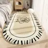 Tapete de Cabeceira Italiano, Luxo Acessível e Plush Retrô de Alta Qualidade, Tapete de Chão Macio Imitando Caxemira para Quarto Principal, Fácil de Cuidar