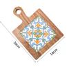 En existencia, tapete de aislamiento térmico para tazas de cerámica de madera, mantel individual para platos de cazuela de escritorio para el hogar, posavasos creativo de azulejos de madera maciza