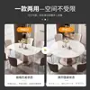 Juego de mesa y sillas de comedor de pizarra de lujo ligero estilo italiano, giratorio, extensible, plegable, mesa de comedor multifuncional para uso en el comedor