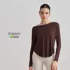 Top de yoga transpirable, de manga larga, para principios de otoño, ajustado, casual, holgado, deportivo, para mujer, adecuado para correr