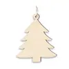Venta al por mayor de fábrica varios tipos de forma de corte láser de madera patrón manualidad de madera marcapáginas colgante de árbol de Navidad