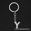 AliExpress comercio exterior popular 26 letras inglesas llavero aleación diamante joyería creativa colgante ventas directas de fábrica