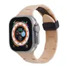 Adequado para Pulseira de Apple Watch S1-10 Geração Ultra Hermes Fivela Dobrável Monocromática Pulseira Esportiva de Silicone