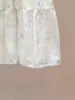 Shenzhen Nanyou Ropa Fina para Mujer Nuevo Verano Elegante Francés Ajustado Vestido Floral de Manga Corta para Mujer