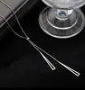 Estilo coreano popular banhado a ouro 18K triângulo franja Corrente universal estilo ins frio moda tendência titânio aço inoxidável colar