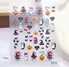 Entre nos Autocolantes de Unhas de Natal Mais Vendidos Elementos de Halloween em Relevo 5D Autocolantes de Nail Art DIY Enfeites Atacado
