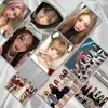 Caixa de cartão pequeno IVE 55 57x 86mm Grupo de mulheres da Coreia do Sul em torno do pequeno cartão a laser Cartão postal Lomo
