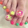 Adesivos de Unha do Pé Elegantes e que Realçam a Pele, Venda Quente Transfronteiriça, Adesivos de Unha do Pé Removíveis, Unhas para Pés para Venda no Atacado