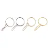 Atacado do Fabricante Chaveiro com Abertura de 25mm Argola de Chaveiro Corrente de Argola de Chaveiro Corrente para Pendurar Acessórios de Joalheria DIY Pingente de Chave