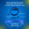 Banda de silicona curva para corte de pelo DIY en casa transfronteriza con plantilla de escote ajustable, guía para recortar el pelo, herramienta de peluquería