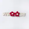 Diadema Elástica de Encaje Nuevo Estilo Europeo y Americano para Bebé con Flores Lindas, Pañuelo para la Cabeza Infantil, Accesorio Fino y Suave para el Cabello de Bebé para Todas las Estaciones