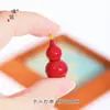 Puzuo Accesorios DIY Chapados en Oro de Larga Conservación del Color Colgante de Calabaza Rojo Ancola Cadena para Suéter de Año Nuevo Chino