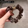 Donadaemun Nuevo Elástico para el Cabello de Satín para Mujer con un Toque de Lujo, Diadema para Moño Tachonada con Diamantes, Cuerda Elástica Alta para el Cabello