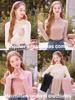 Suéter Base de Punto Grueso Blanco con Cuello Medio Alto y Forro de Felpa para Mujer, Nuevo Estilo Otoño e Invierno 2026, Top Suéter Interior Petite