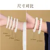 Pulsera Popular Natural de Bodhi Cuentas Barril Cuentas Manzana Corte Recto Círculo Único Juguete de Cuentas de Raíz de Bodhi Blanco Cuentas de Buda