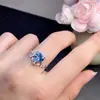 Anillo de topacio de calidad impecable y excelente color de fuego, tamaño de la piedra principal 8*8mm. Plata 925 incrustación finamente elaborada
