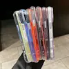 Funda magnética para teléfono Apple 18 con patrón de ondas, adecuada para iPhone 17 Pro Max, cambio de color aurora, funda protectora anticaídas 16