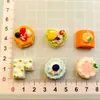 Nuevo Pastel de Sándwich de Crema de Fruta Simulada Accesorios de Resina Colgante Hecho a Mano DIY Accesorios para el Cabello Adornos Pequeños Imanes para Refrigerador