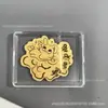 Adesivos Populares de Ouro para Celular com os Doze Signos do Zodíaco, Ouro Puro 999, Adesivos de Celular do Signo do Cavalo, Brindes Promocionais para Eventos da Loja