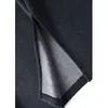 [Este Pedido] Saia Lã Preta com Lantejoulas Estilo Chanel para Mulheres, Saia Reta com Fenda Outono/Inverno 2026